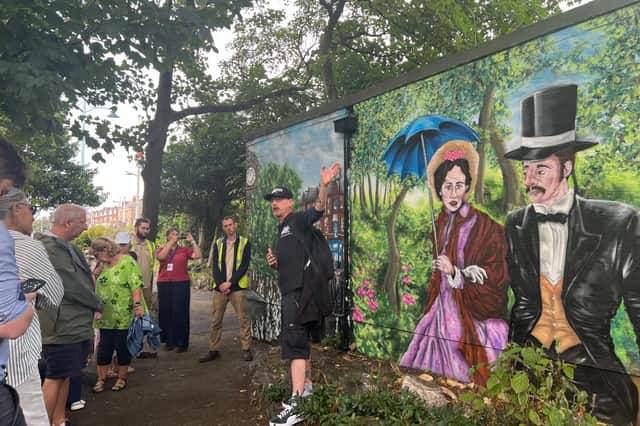 New mural within the Queen Victoria’s Diamond Jubilee Gardens, St Anne's.