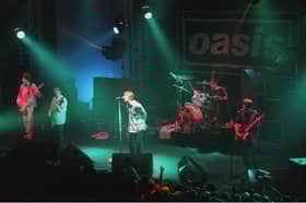Oasis Performing In Blackpool - 1995 (Photo by Brian Rasic/Getty Images)