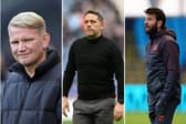 Blackpool's search for a new head coach continues as a new favourite emerges. (Pete Norton, Ben Roberts, and Lewis Storey/Getty Images)