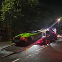 The supercar was seized by Lancashire Police after its driver was stopped for driving 'antisocially' in Halifax Road, Brierfield