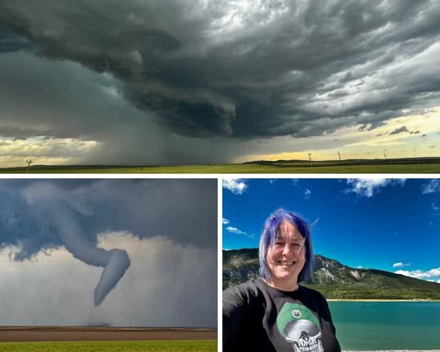 British woman travels to the US chasing tornados and super storms for a hobby...but says she's never scared