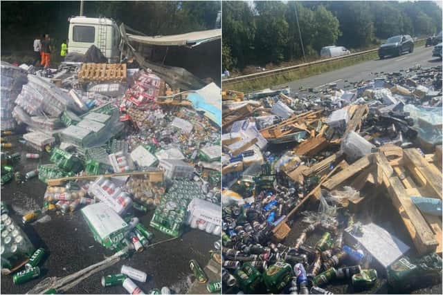 The M6 was closed for around 12 hours following a crash which injured seven people