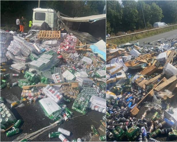 The M6 was closed for around 12 hours following a crash which injured seven people