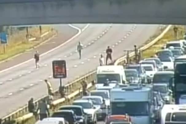 Drivers are urged to stay in their vehicles and wait for instructions from police or National Highways if they find themselves in a tailback.
