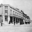 This is possibly one of the earliest photos we have in our archive of Blackpool town centre in a relatively undeveloped state. It dates back to 1860 and is taken from Bank Hey Street looking up Victoria Street. Bank Hey House, home of William Cocker at the far end. It's an 1846 building, part of which survives inside the Winter Gardens today