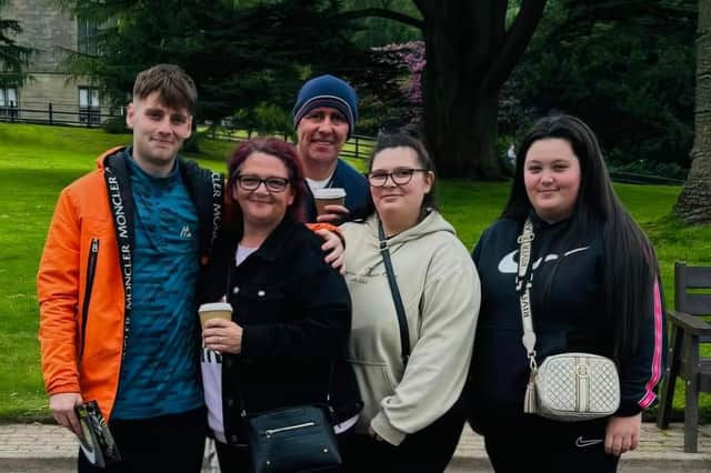 Linsey with her husband Hilton and three children, Keeley, Harely and Esmee.