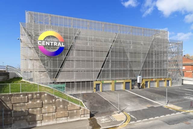 The new Central multi-storey car park in Blackpool