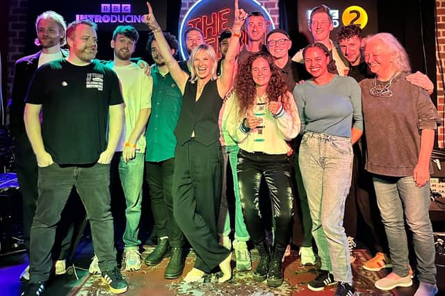 Another photo from Jo Whiely's show at the Ferret on Thursday night. Credit: BBC