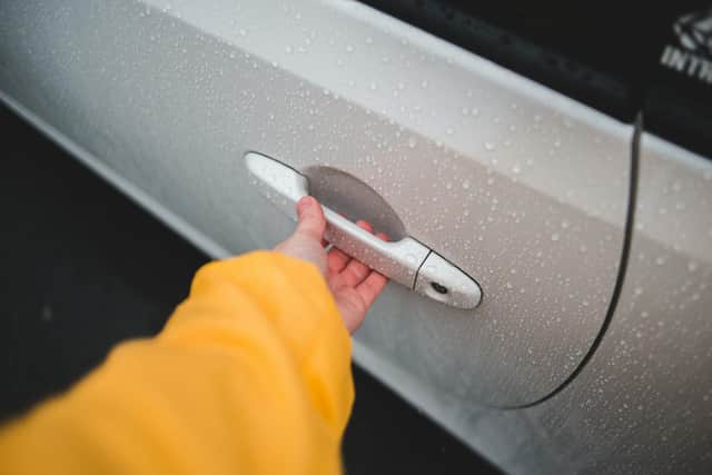Two teenagers were arrested after thieves were spotted trying car door handles in Warton