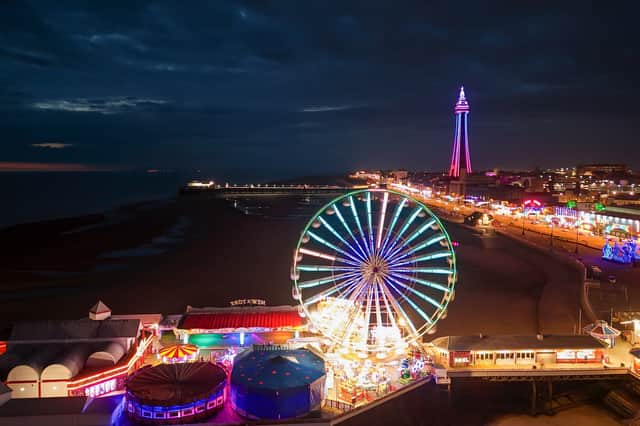 Stunning aerial shots show Blackpool illuminated by more than a million light bulbs