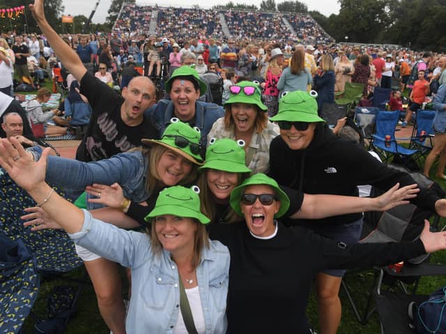 Fans at BBC Radio 2 in the Park waiting to see Craig David