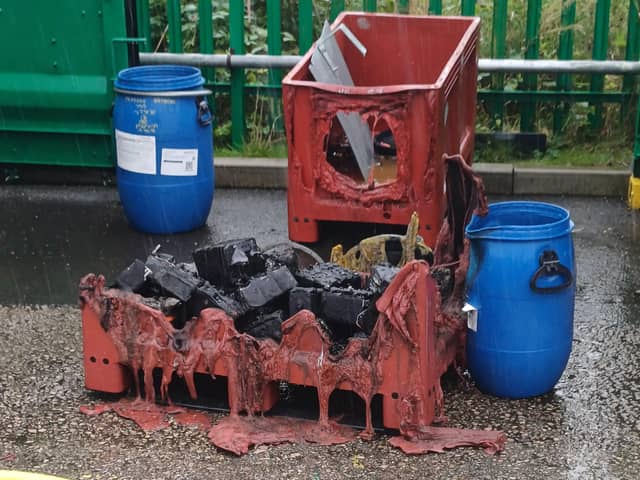 Stark warning issued after a battery combusted and started a blaze at Lytham's Household Waste Recycling Centre