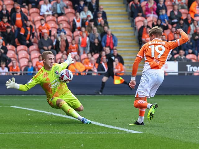 Dom Ballard is nursing an injury prior to Blackpool v Sheffield Wednesday. (Photographer Lee Parker / CameraSport)
