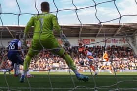 Blackpool overcame Exeter City in Steve Bruce's first game in charge (Photographer Lee Parker / CameraSport)