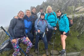 Amy Hurst (centre back) with others from the Women that Walk group on their trip to north Wales.