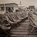 Not strictly a street seen but what a great pic of deckchairs blowing in the breeze, July 1973