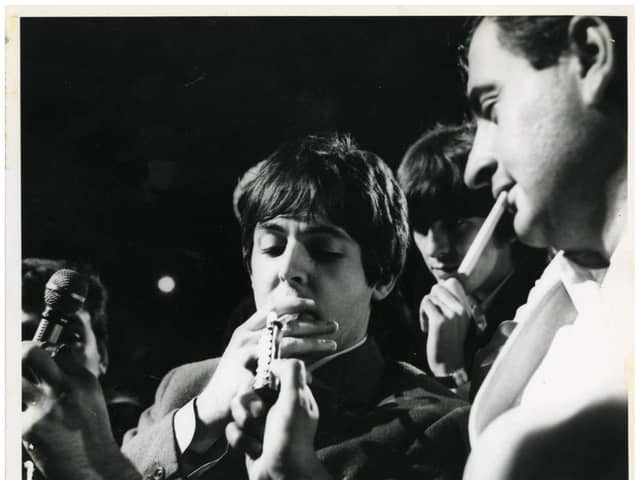 Press pictures of the Beatles in Blackpool are among items going under the hammer