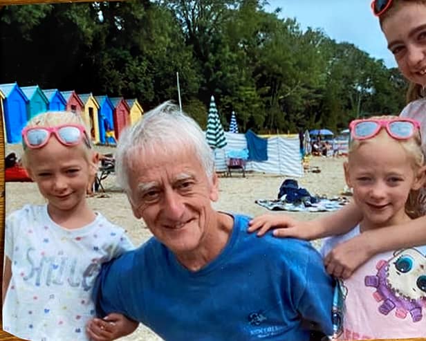 Mike Barnes and grandaughters