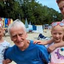 Mike Barnes and grandaughters