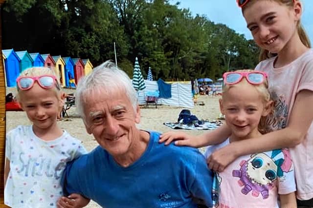 Mike Barnes and grandaughters