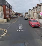 Three men have been charged after a Mercedes car was shot  at twice by a ‘BB gun’ fired from an Audi on Blackpool Promenade.