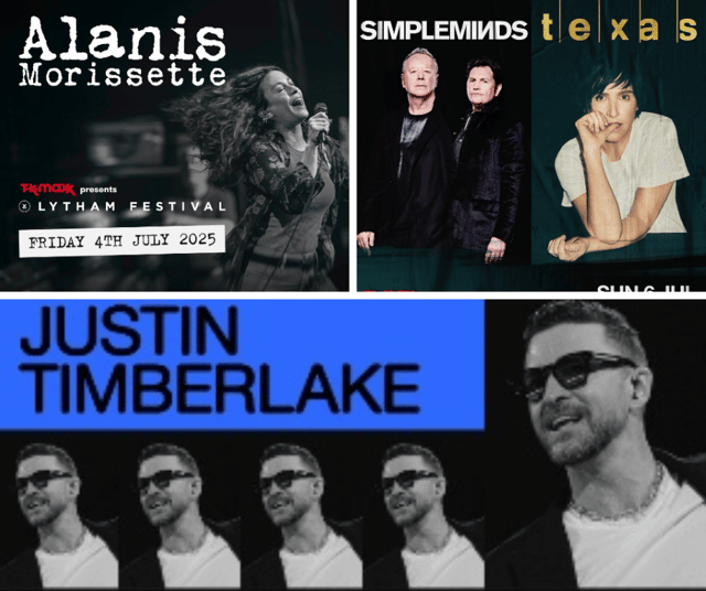 Alanis Morissette, Justin Timberlake and Simple Minds & Texas to