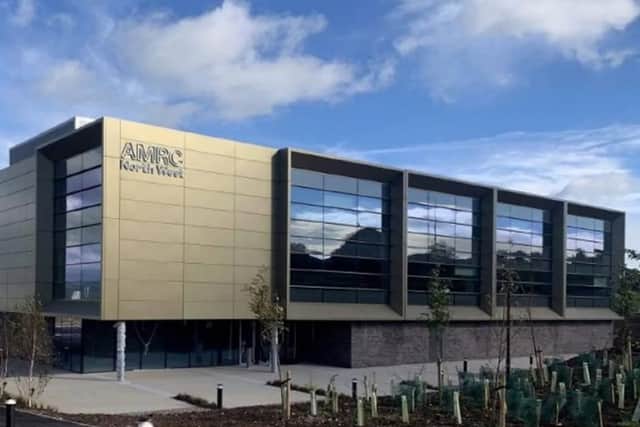 The AMRC building at Samlesbury Enterprise Zone. Credit: Image from a BDP planning report at Ribble Valley Council.