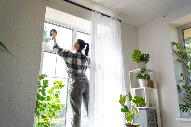 Geli Lee's top tips on eliminating dirt around the home include creating a cleaning schedule, and clearing any clutter from the floor for a debris-free surface