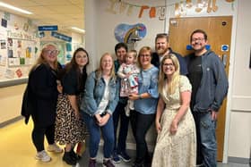 Olivia rings the bell after cancer treatment