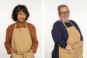 Great British Bake Off series 15 contestants Sumayah (left) and Gill (right). Credit: Channel 4