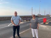 Coun Paul Wilshaw with volunteer co-ordinator Lynda Watson