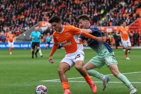 Rob Apter didn’t play against Gillingham at the weekend. Blackpool could be without five players against Liverpool. (Photographer Lee Parker / CameraSport)