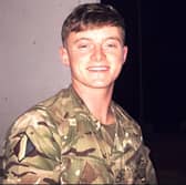 Mason Boyle in the army in Cyprus in 2019