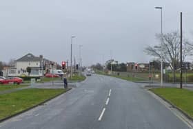 An elderly man was hospitalised after being cut from a car on Fleetwood Road