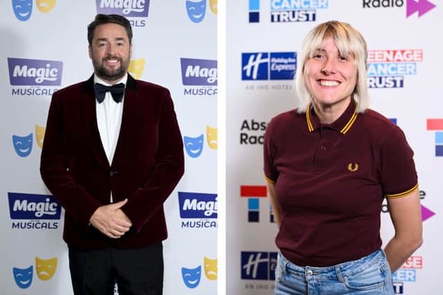 Comedians Jason Manford (left) and Maisie Adam (right) are both performing at the Lancaster Grand Theatre in October. Credit: Getty