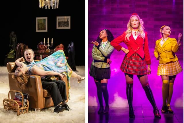 Abigail’s Party (left) and Heathers The Musical (right) come to the Grand in October.
