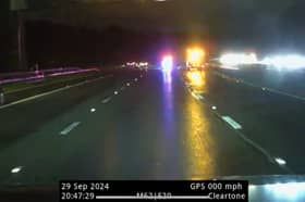 An irresponsible driver is stopped from causing serious injury on M62.
