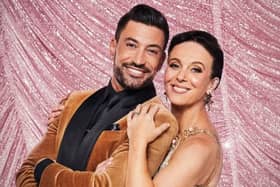 A promotional image for Strictly Come Dancing series 21 featuring Giovanni Pernice and Amanda Abbington. Credit: BBC