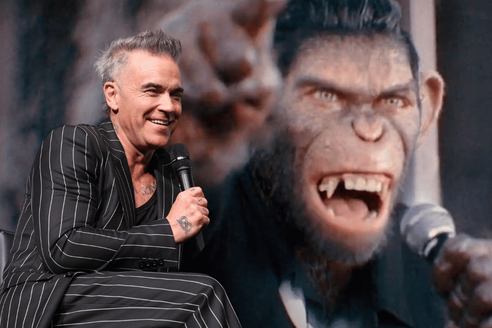 The first trailer for Better Man, the biopic about Robbie Williams, has been released - with the former Take That singer taking on the role of himself... as a monkey.