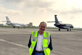 Blackpool Airport managing director Steve Peters