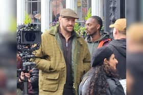 Take a look at a selection of images of Tyson out and about filming