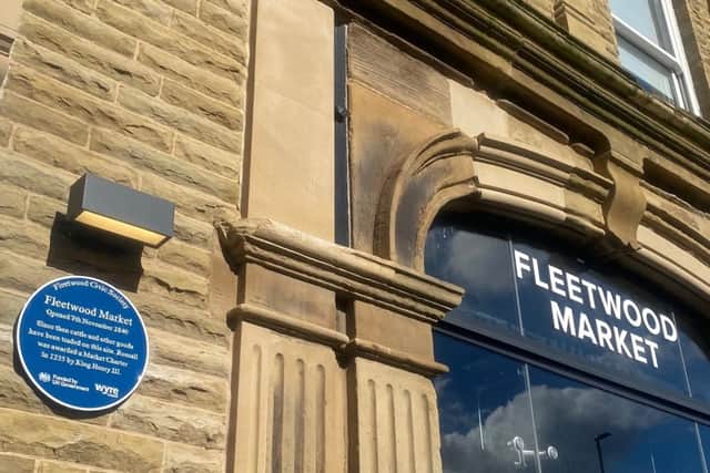 A Blue Plaque has been unveiled at Fleetwood Market.