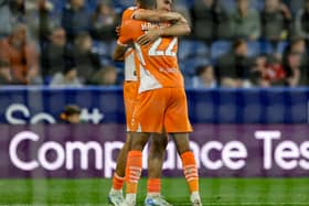 Kyle Joseph celebrates with CJ Hamilton (Photographer Lee Parker / CameraSport)