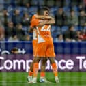 Kyle Joseph celebrates with CJ Hamilton (Photographer Lee Parker / CameraSport)
