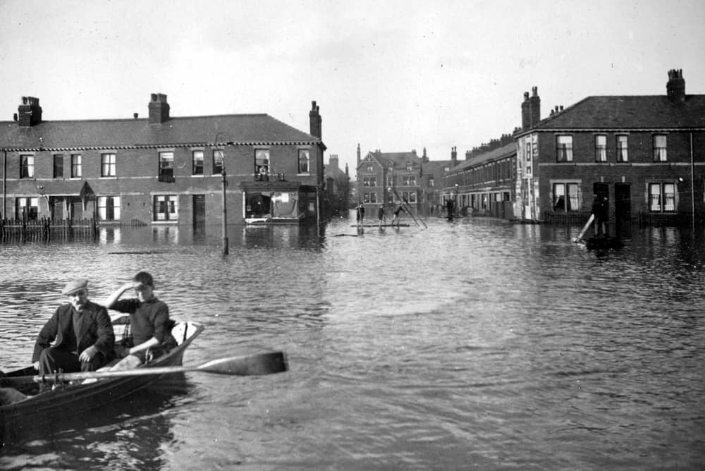 Looking down Ash Street to Strawberry Gardens in Fleetwood