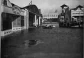 The tremendous seas were carried over into the Pleasure Beach where damage was done by the floods and the wind
