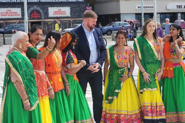 MP Chris Webb at a community event in Blackpool