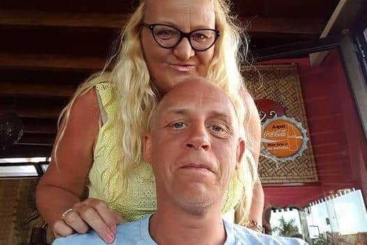 Tony Johnson with his partner who said she was "devastated" to have lost her "soul mate"