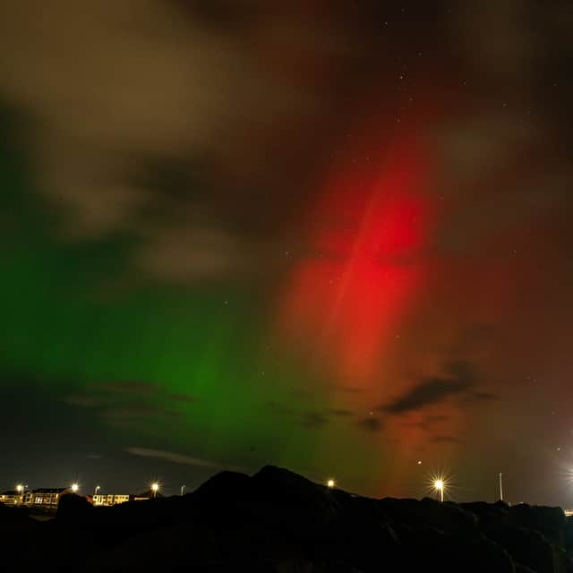 Northern Lights over Cleveleys in the North West