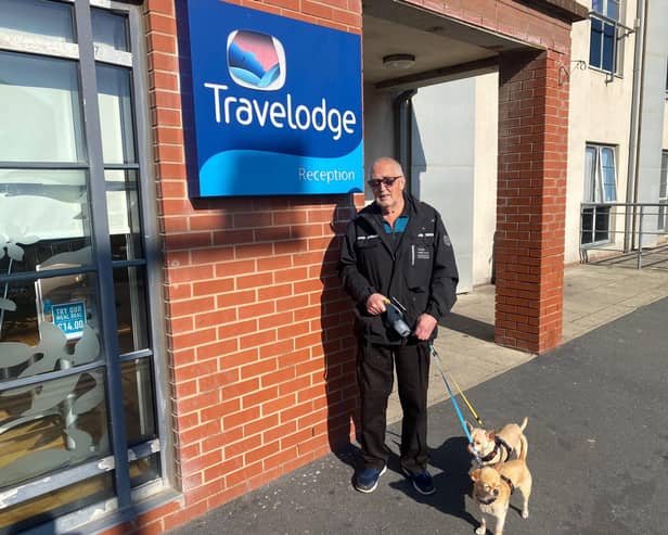 Barry Lanza, who lives at 17 Bond Street with his two seven-year-old Chihuahuas was forced to evacuate his property last week as work to demolish an unsafe building got underway. 